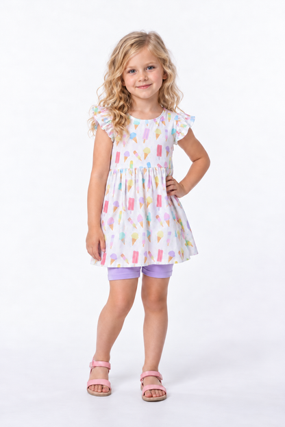 Sprinkles and Scoops Bamboo Dottie Twirl Dress