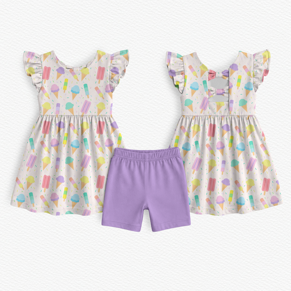 Sprinkles and Scoops Bamboo Dottie Twirl Dress