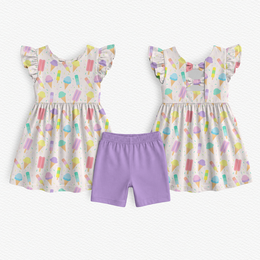 Sprinkles and Scoops Bamboo Dottie Twirl Dress