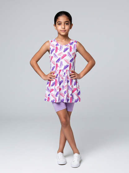 Pretty in Pumps Bamboo Peplum Top and Shorts Set