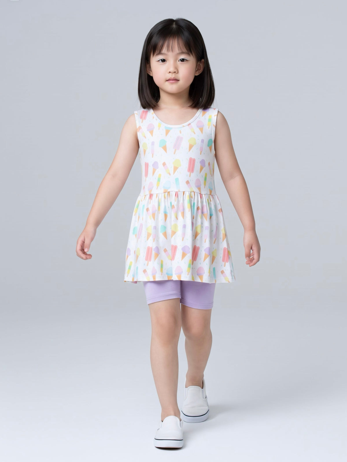 Sprinkles and Scoops Bamboo Peplum Top and Shorts Set