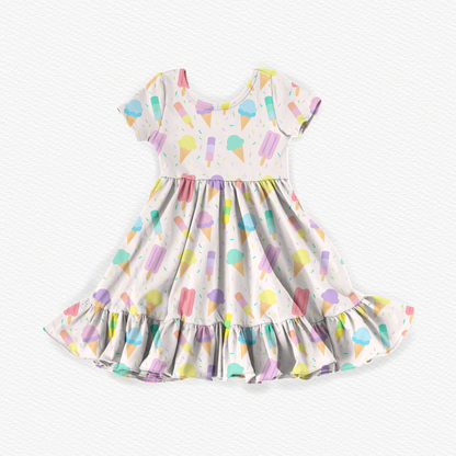 Sprinkles and Scoops Bamboo Polly Flutter Dress