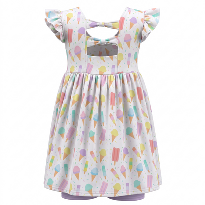 Sprinkles and Scoops Bamboo Dottie Twirl Dress