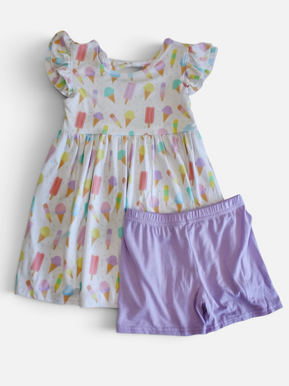 Sprinkles and Scoops Bamboo Dottie Twirl Dress
